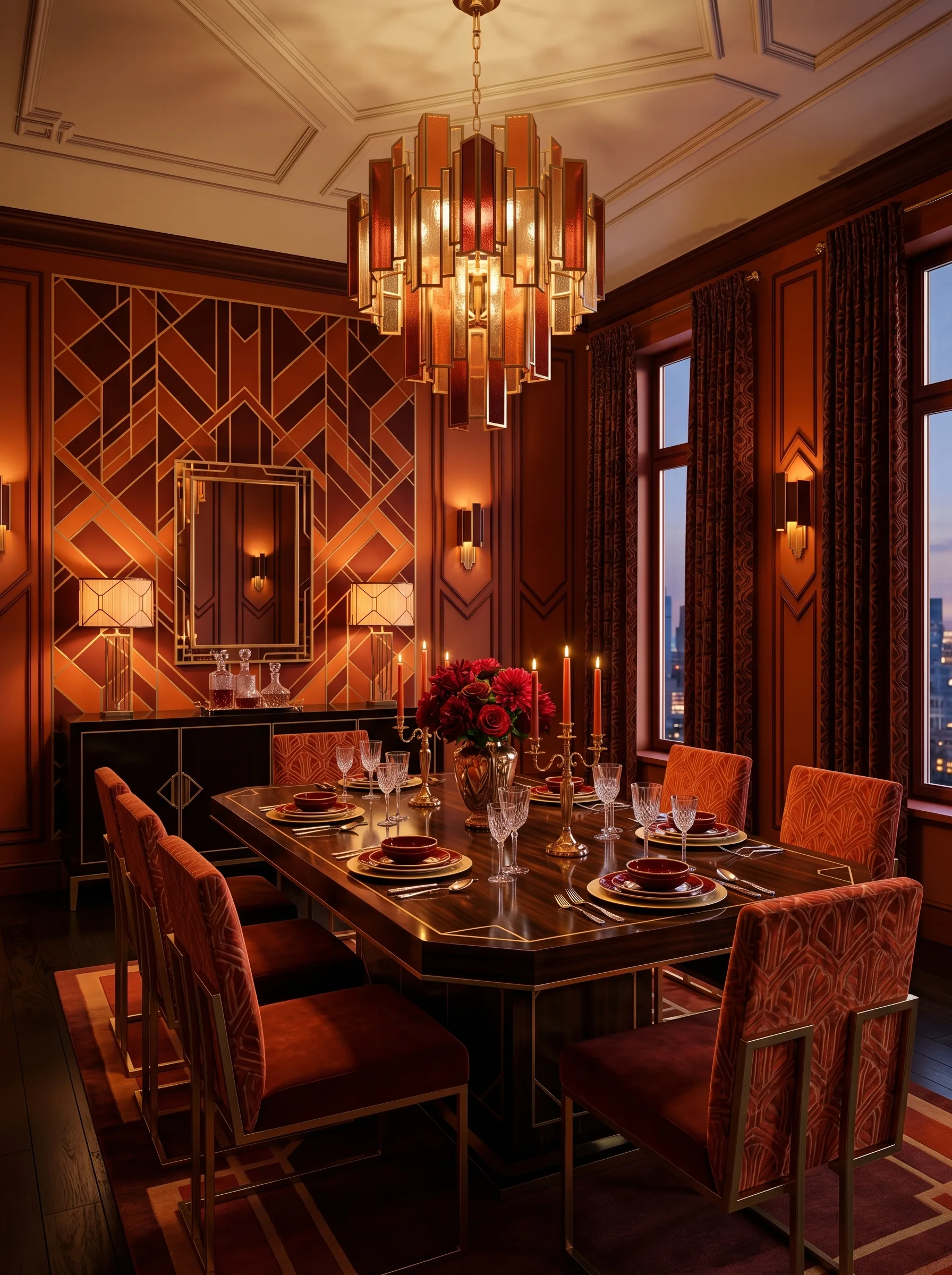 Sala de jantar art décô